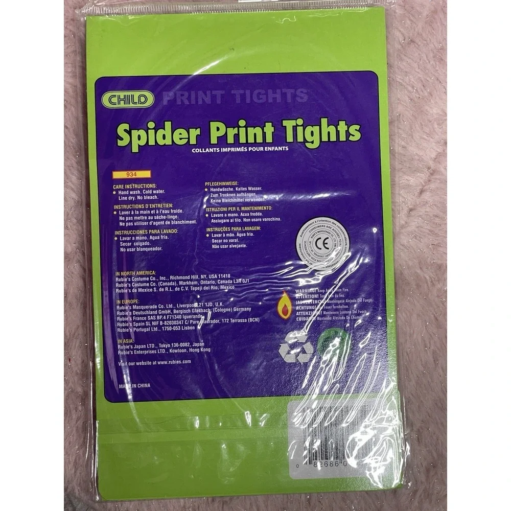 Rubies Lil‎ Tights Orange Spider Child Size Large 70-100lbs - Picture 2 of 2